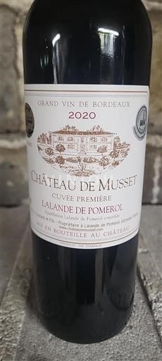 Bordeaux Lalande-de-pomerol Château Musset Première 2020