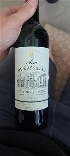 Bordeaux Blaye-Côtes-de-Bordeaux Sire De Cassillac 2017