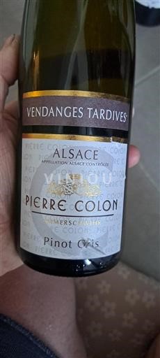 Alsace Pierre Colon Vendanges Tardives 2011
