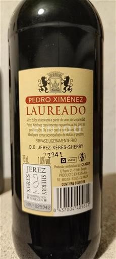 Andalousie Xérès Caydsa LAUREADO PEDRO XIMENEZ Non Millésimé