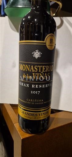 Aragon Carinena Monasterio De Las Viñas Gran Reserva 2017