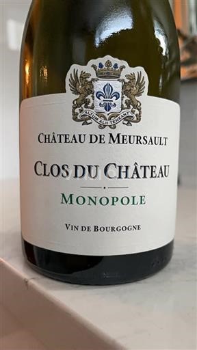 Bourgogne Meursault Grand Cru Château Meursault Clos du Château - Monopole 2015