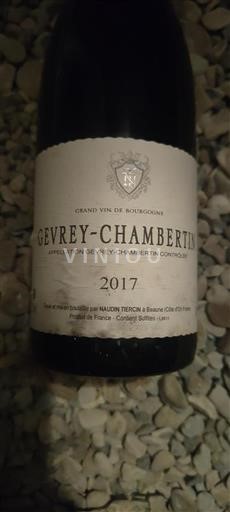Bourgogne Gevrey-chambertin Grand Cru Domaine Naudin Tiercin 2017