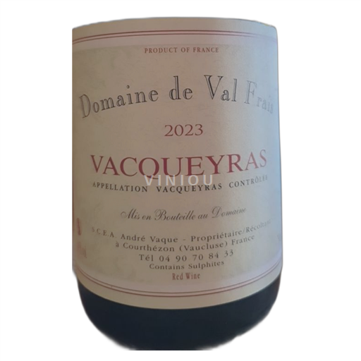 Vallée du Rhône Vacqueyras Domaine Val Frais 2023