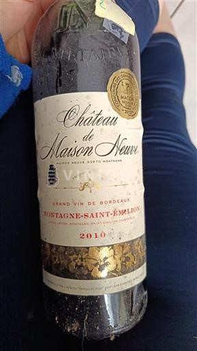 Bordeaux Montagne Saint-Émilion Grand Cru Château Maison Neuve 2010