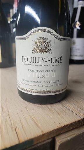 Vallée de la Loire Pouilly-fumé Domaine Massonblondelet Tradition Cullus 2020