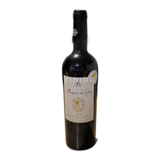 Vin Rouge sec Marquis du Grez 2019 France Sud-Ouest Buzet