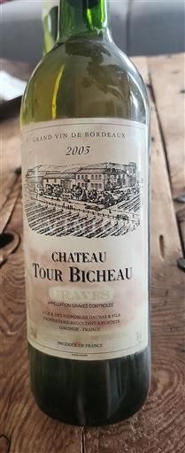 Bordeaux Graves Château Tour Bicheau 2003