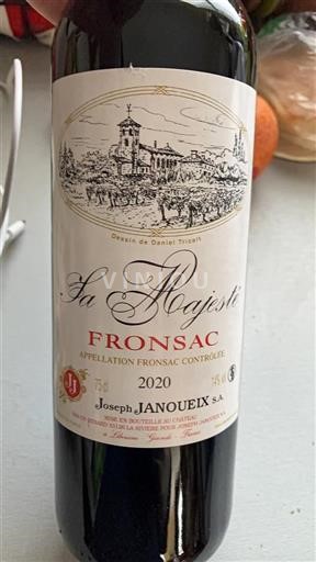 Bordeaux Fronsac Joseph Janoueix La Majesté 2020