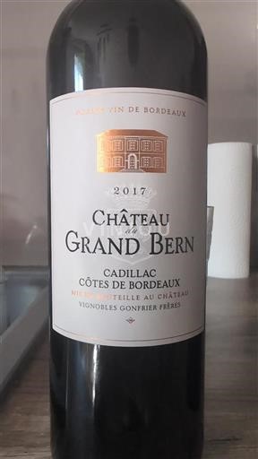 Bordeaux Côtes-de-Bordeaux Château Grand Bern 2017