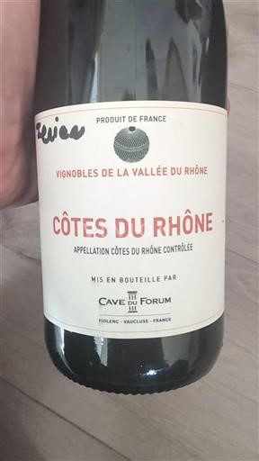 Rhônedalen Côtes du Rhône Cave Du Forum 2021