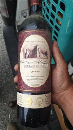 Bordeaux Bordeaux Supérieur Château Malfard 2009