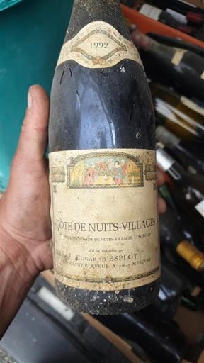Burgundi Côte de Nuits -kylät Edgar Esplot 1992
