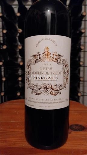 Bordeaux Margaux Château Moulin De Tricot 2019