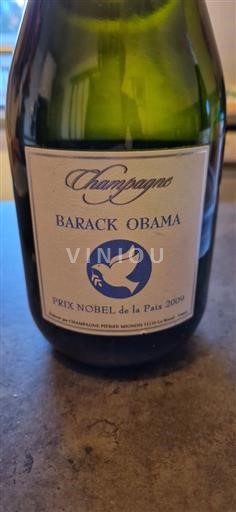 Champagne Pierre Mignon BARACK OBAMA PRIX NOBEL de la Paix 2009