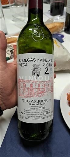 Castille et León Ribera del Duero Vega Sicilia Valbuena 5º 2006