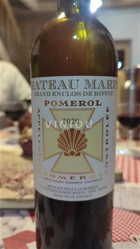 Bordeaux Pomerol Château Marzelle Grand Enclos de Riffat 2020