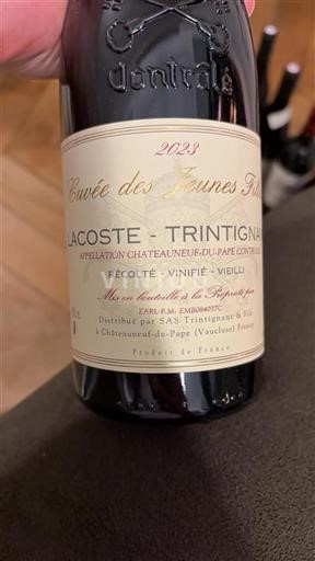 Valle del Rodano Châteauneuf-du-Pape Lacoste Trintignant des Jeunes Filles 2023