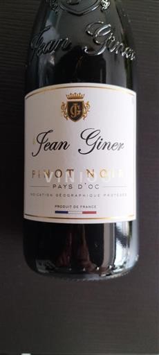 Linguadoca e Rossiglione Paese d'Oc Jean Giner PINOT NOIR Senza annata