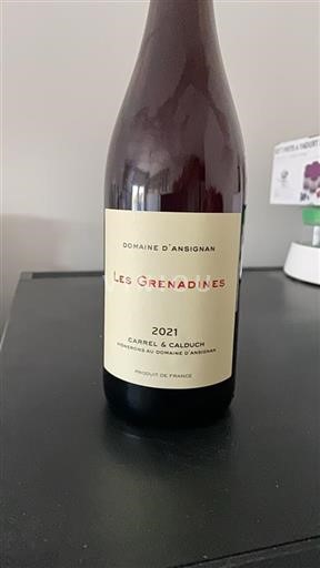 Languedoc et Roussillon Catalan Domaine Ansignan Les grenadine 2021