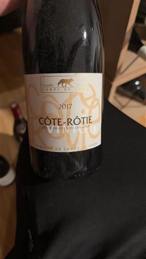 Rhône-dalen Côte-rôtie Domaine Corps De Loup 2017