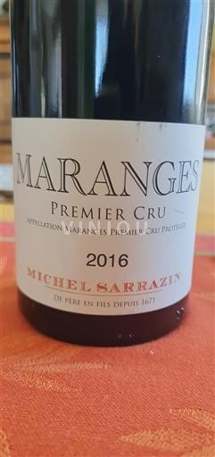Bourgogne Maranges Premier Cru Michel Sarrazin 2016