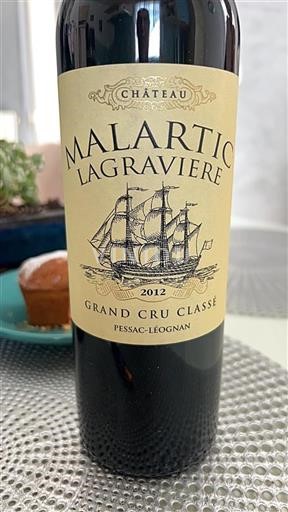 Bordeaux Pessac-Léognan Grand Cru Château Malartic Lagravière 2012