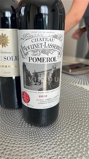 Bordeaux Pomerol Moulinet Lasserre 2010