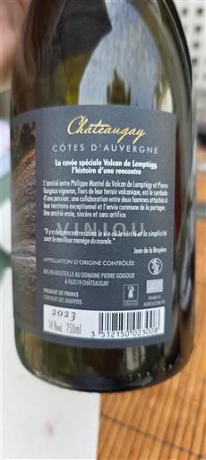 Valle del Loira Côtes de Auvernia Domaine Gay Volcan de Lemptégy 2023