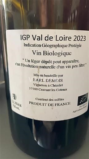 Vallée de la Loire Val de Loire Earl Demois 2023