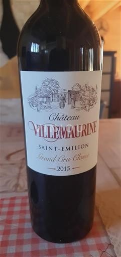 Bordeaux Saint-Émilion Grand Cru Château Villemaurine 2015