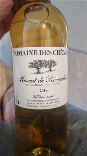 Roussillon Muscat de Rivesaltes Domaine Des Chênes 2018