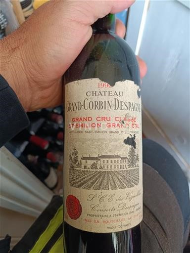 Bordeaux Saint-Émilion Grand Cru Grand Cru Château Grand Corbindespagne 1990