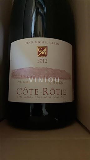 Rhônedalen Côte-rôtie Jeanmichel Gerin Champin Le Seigneur 2012