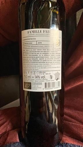 Languedoc og Roussillon Pays d'Oc Famille Fabre Convivencia 2019