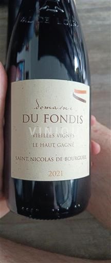 Loire-dalen Saint-Nicolas-De-Bourgueil Domaine Fondis Le Haut Gagné 2021