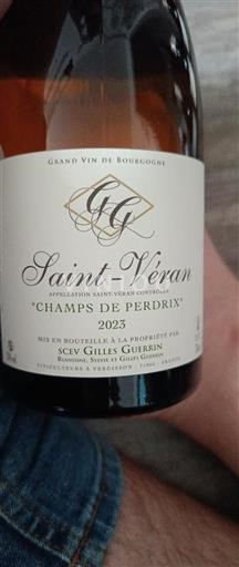 Borgogna Saint-Véran Grand Cru Gilles Guerrin Champs de Perdrix 2023