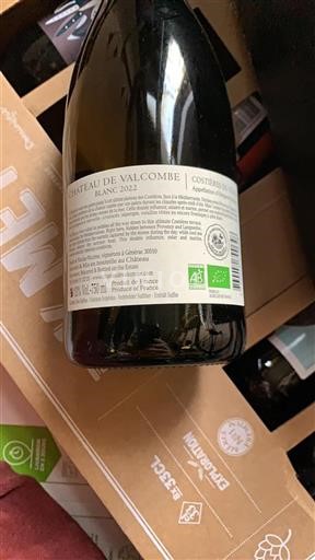 Rhône-dalen Costières-de-nîmes Château Valcombe Blanc 2022