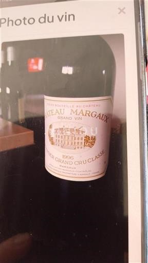Bordeaux Margaux Grand Cru Château Margaux Grand Vin 1996