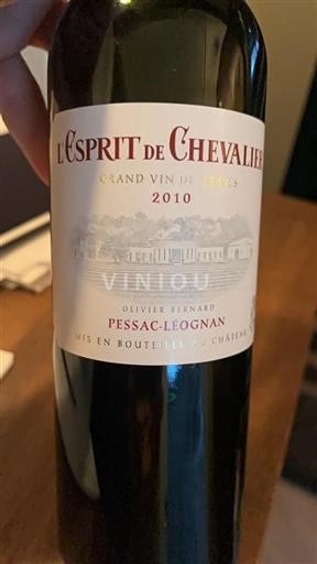 Burdeos Pessac-Léognan Domaine Chevalier L'Esprit de Chevalier 2010