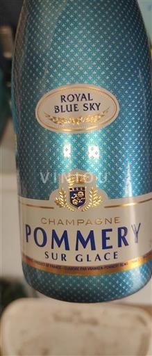 Champagne Šampanské Pommery Royal Blue Sky Sur Glace Neročník