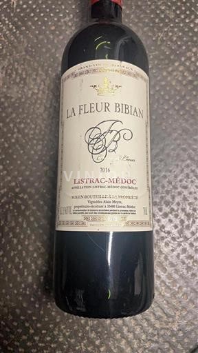 Burdeos Listrac-Médoc La Fleur Bibian de Coeur 2016