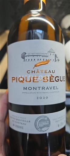 Zuidwest-Frankrijk Montravel Château Pique Segue 2020