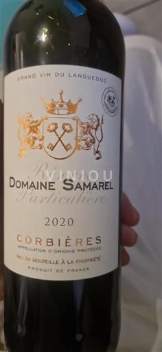 Languedoc Corbières Domaine Samarel Réserve 2020