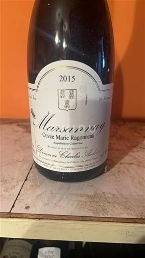 Borgogna Marsannay Domaine Charles Audoin Marie Ragonneau 2015