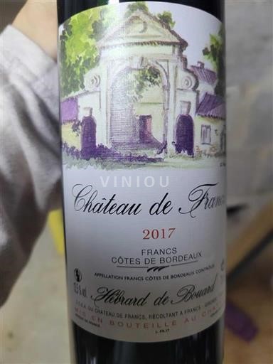 Bordeaux Côtes-de-Bordeaux Château Francs 2017