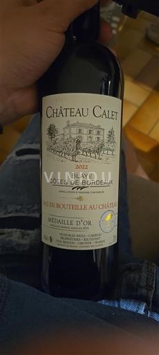 Bordeaux Blaye-Côtes-de-Bordeaux Château Calet 2022