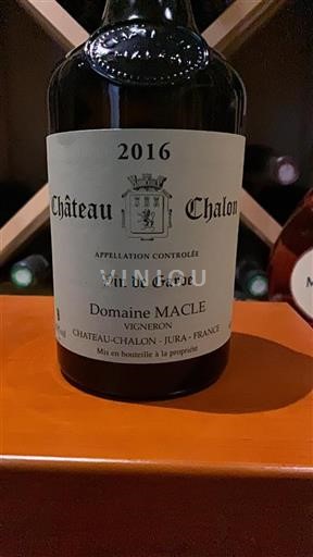 Jura Château-chalon Macle Vin de Garde 2016