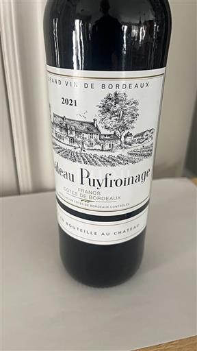 Bordeaux Côtes-de-Bordeaux Puyfromage 2021