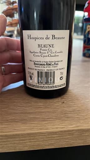Bourgogne Beaune Premier Cru Hospices De Beaune Cyrot-Chaudron 2015